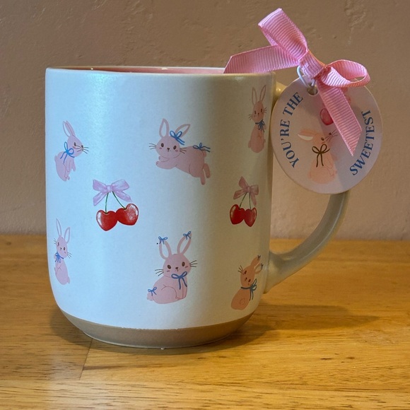 Other - You’re The Sweetest Ceramic Mug With Bunny And Cherry Graphics NWTS
